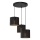 Csillár zsinóron LOFT SHADE 3xE27/60W/230V fekete/arany