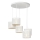 Csillár zsinóron LOFT SHADE 5xE27/60W/230V fehér/arany