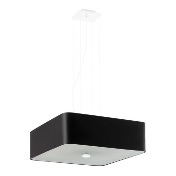 Csillár zsinóron LOKKO 5xE27/60W/230V 45 cm fekete