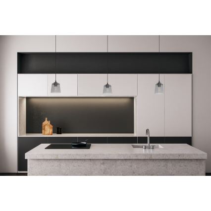 Csillár zsinóron LUCEA 1xE27/15W/230V