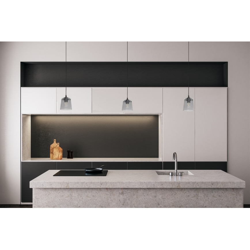 Csillár zsinóron LUCEA 1xE27/15W/230V