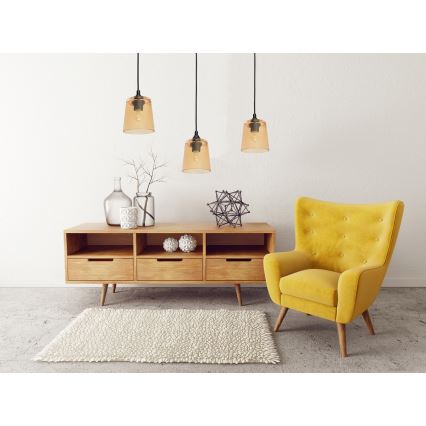 Csillár zsinóron LUCEA 1xE27/15W/230V