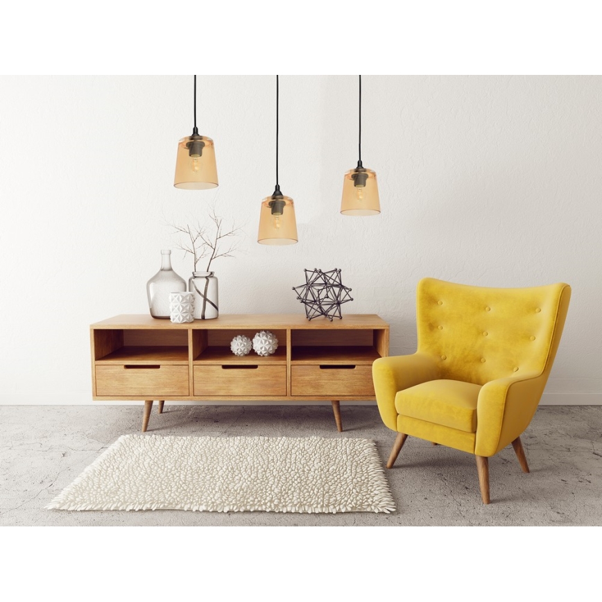 Csillár zsinóron LUCEA 1xE27/15W/230V