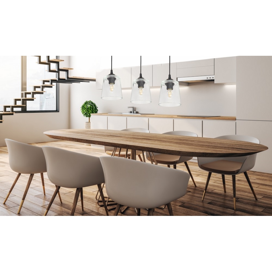 Csillár zsinóron LUCEA 3xE27/15W/230V