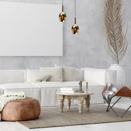 Csillár zsinóron LUGANO 1xE14/40W/230V arany