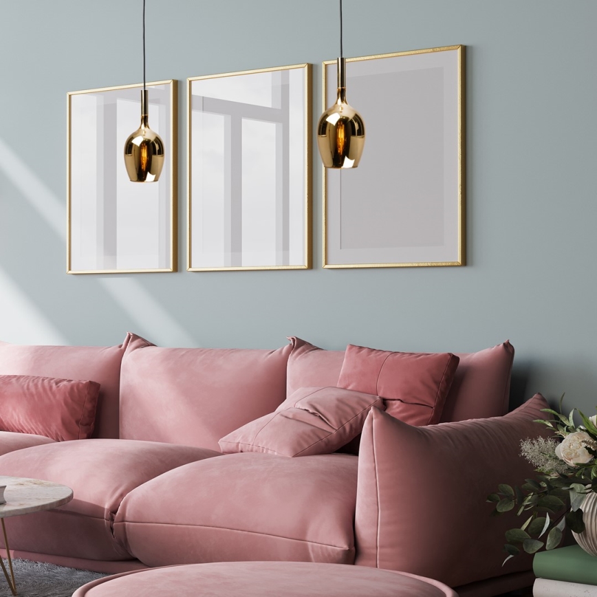 Csillár zsinóron LUGANO 1xE14/40W/230V arany