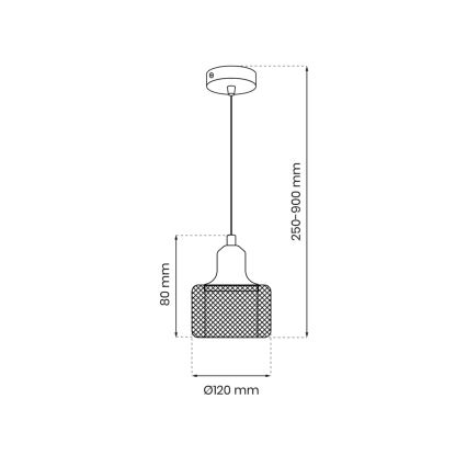 Csillár zsinóron LUMI 1xG9/8W/230V