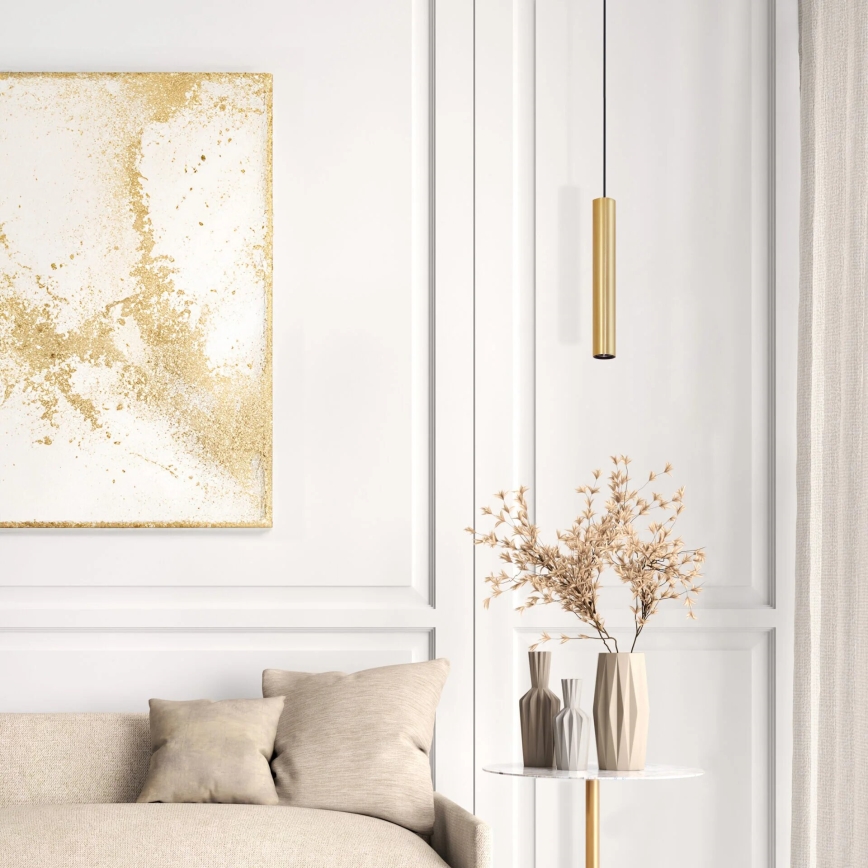 Csillár zsinóron LUNGOMARE 1xGU10/10W/230V arany