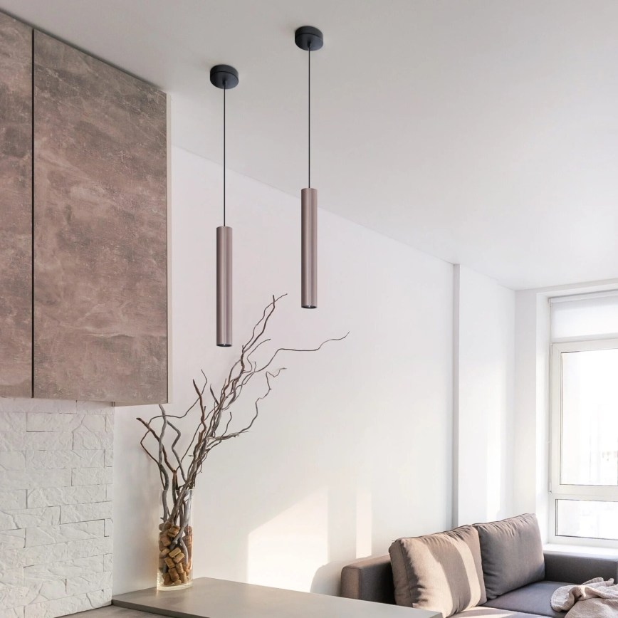 Csillár zsinóron LUNGOMARE 1xGU10/10W/230V matt króm