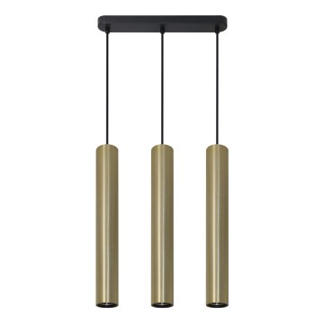 Csillár zsinóron LUNGOMARE 3xGU10/10W/230V arany