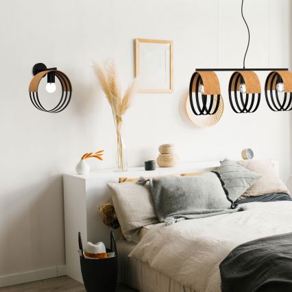 Csillár zsinóron MALM 3xE27/60W/230V