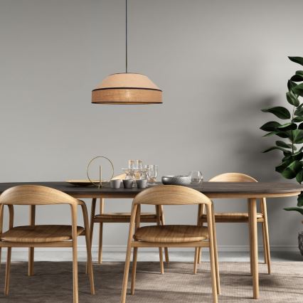 Csillár zsinóron MANISO 1xE27/60W/230V átm. 45 cm bézs