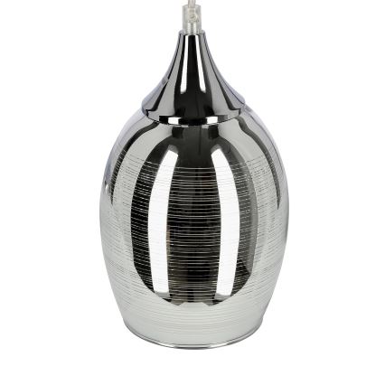 Csillár zsinóron MARINA 3xE27/60W/230V króm