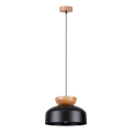 Csillár zsinóron MARION 1xE27/15W/230V átm. 29,5 cm fekete