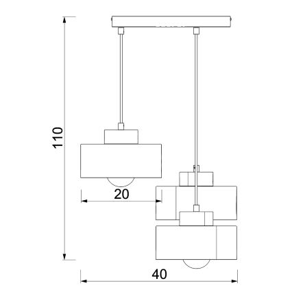 Csillár zsinóron MARTI 3xE27/15W/230V fehér/fényezett króm