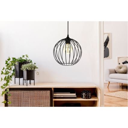 Csillár zsinóron MATT 1xE27/60W/230V