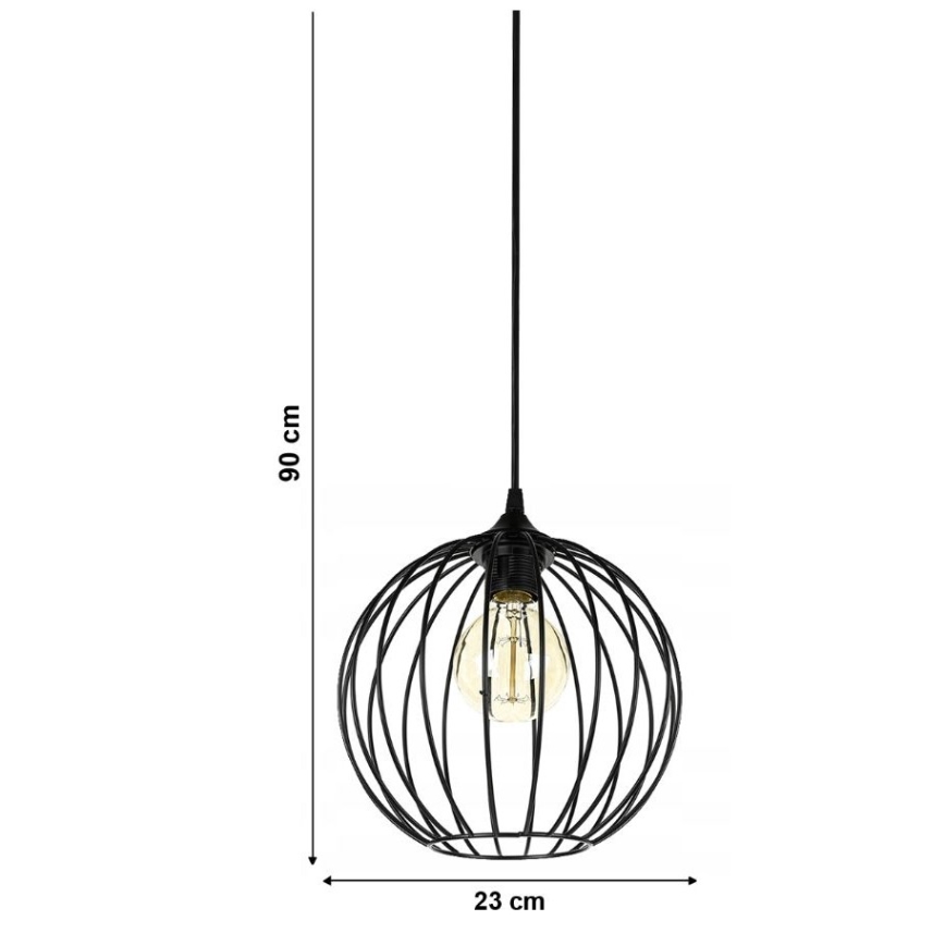 Csillár zsinóron MATT 1xE27/60W/230V