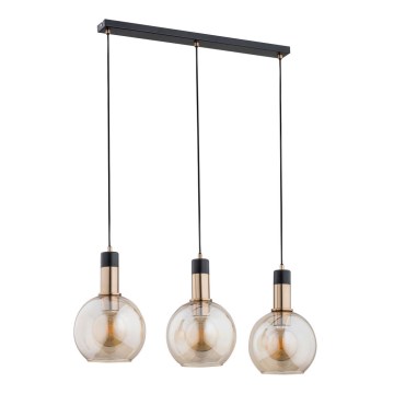 Csillár zsinóron MAYA 3xE27/60W/230V sárgaréz