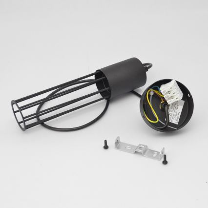 Csillár zsinóron MELODY 1xE27/15W/230V fekete