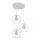 Csillár zsinóron MERCURE 3xE27/15W/230V fehér