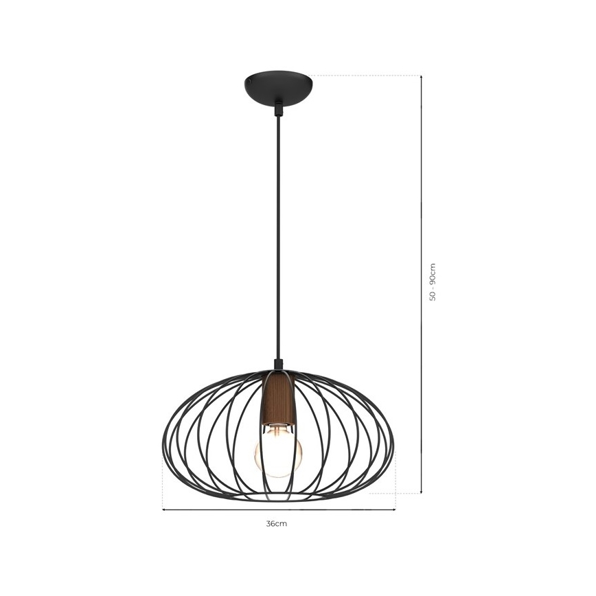 Csillár zsinóron MERIDIANO 1xE27/60W/230V