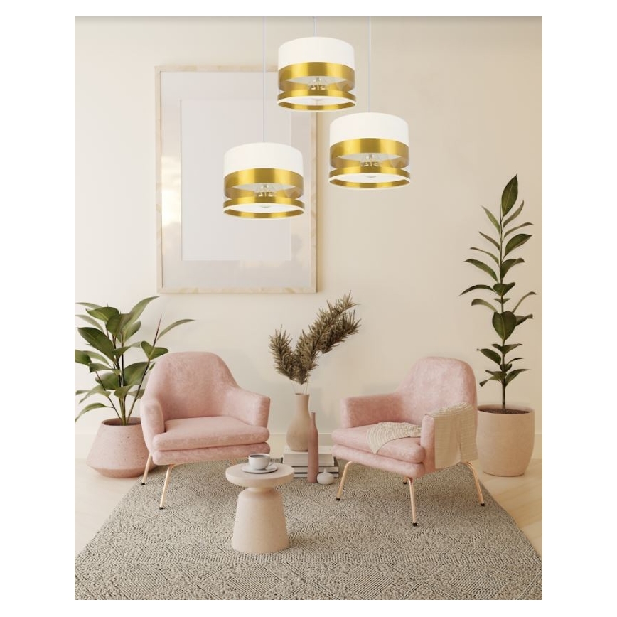 Csillár zsinóron MILO 3xE27/60W/230V arany