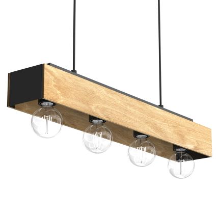 Csillár zsinóron MILUZA 4xE27/15W/230V
