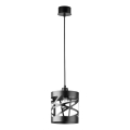 Csillár zsinóron MODUL FREZ 1xE27/60W/230V á. 17,5 cm fekete