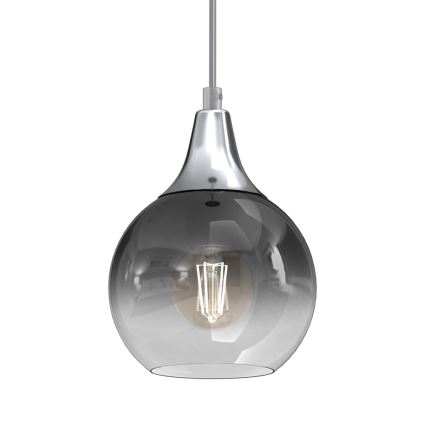 Csillár zsinóron MONTE 1xE27/60W/230V á. 15 cm matt króm