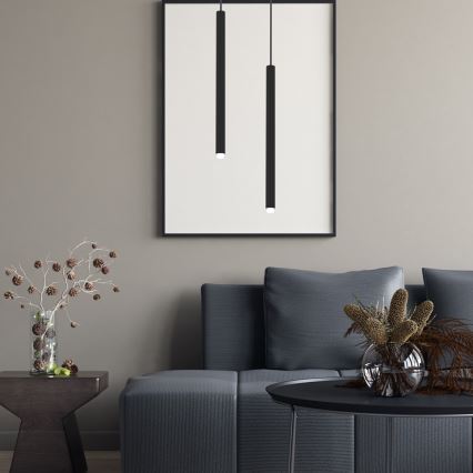 Csillár zsinóron MONZA 1xG9/8W/230V fekete