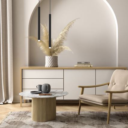 Csillár zsinóron MONZA 1xG9/8W/230V fekete