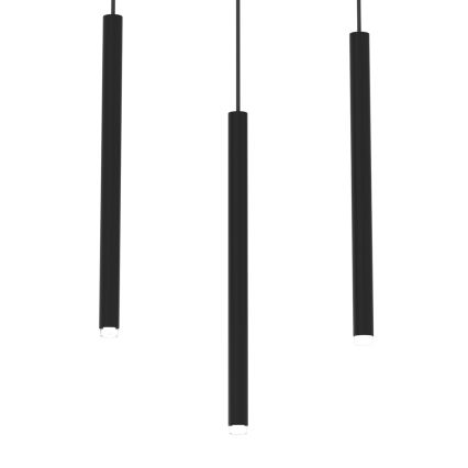Csillár zsinóron MONZA 3xG9/8W/230V fekete