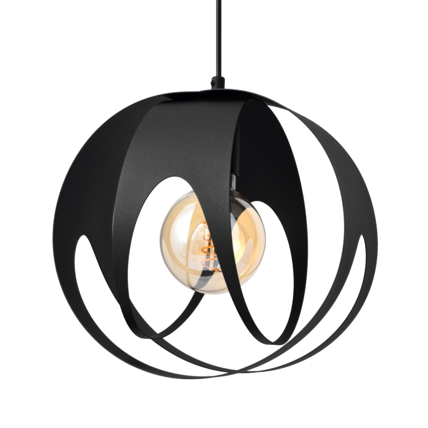 Csillár zsinóron MOONLIGHT 1xE27/15W/230V fekete