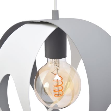 Csillár zsinóron MOONLIGHT 1xE27/15W/230V szürke