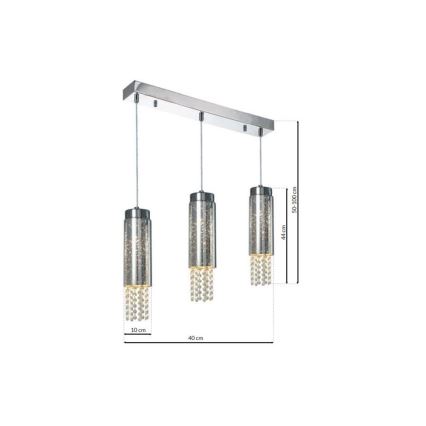 Csillár zsinóron MOONLIGHT 3xE14/40W/230V