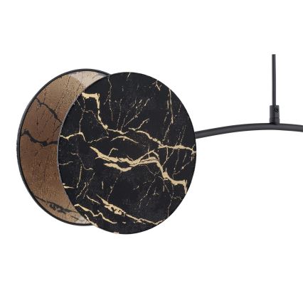 Csillár zsinóron MOTIF 2xE27/15W/230V fekete/arany