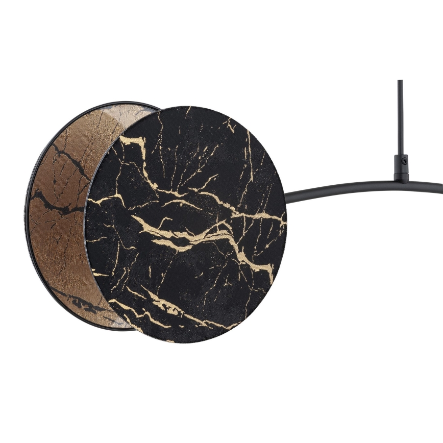 Csillár zsinóron MOTIF 2xE27/15W/230V fekete/arany