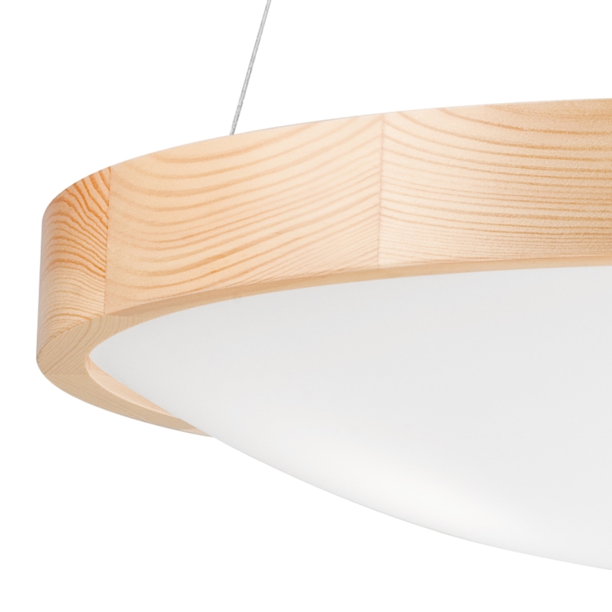 Csillár zsinóron NATURAL SLIM 3xE27/60W/230V ø 47 cm fenyő