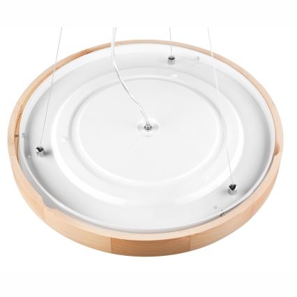 Csillár zsinóron NATURAL SLIM 3xE27/60W/230V ø 47 cm fenyő