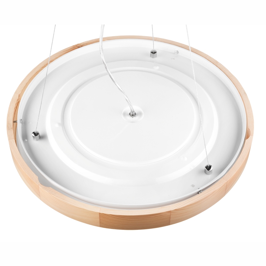 Csillár zsinóron NATURAL SLIM 3xE27/60W/230V ø 47 cm fenyő