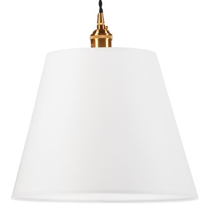 Csillár zsinóron NELLY 1xE27/60W/230V fehér/réz
