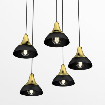 Csillár zsinóron NERGIS 5xE27/60W/230V