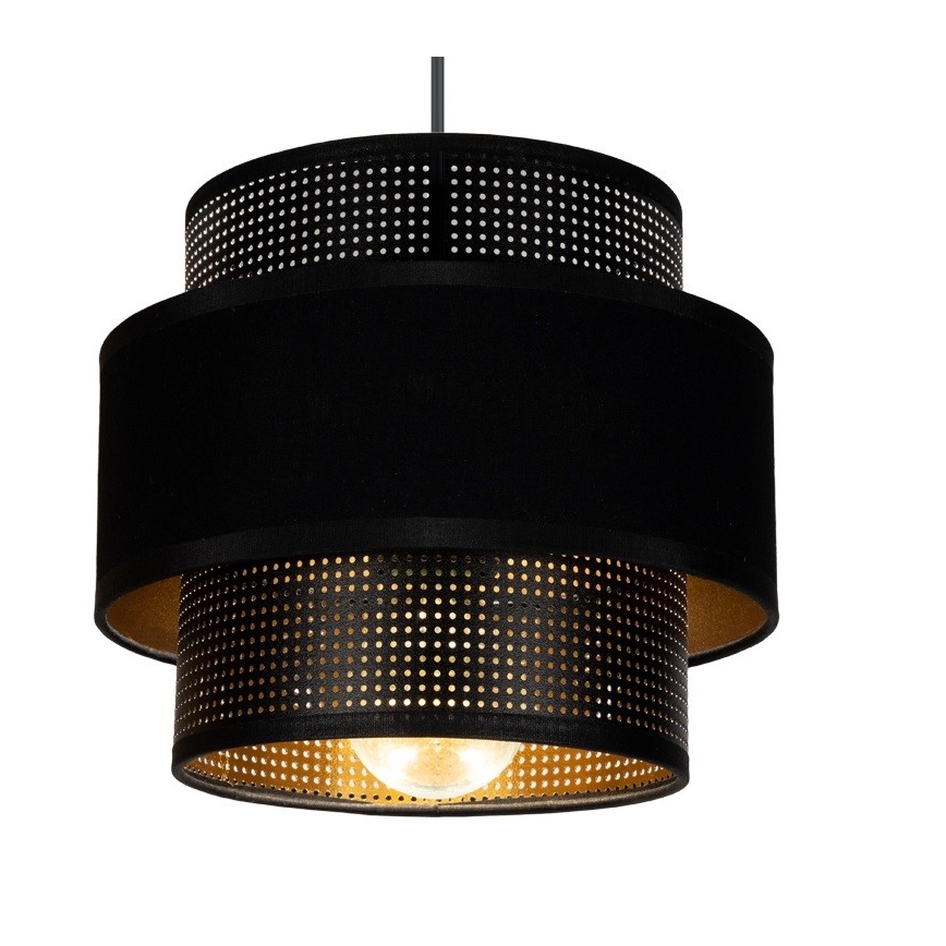 Csillár zsinóron NESS 1xE27/60W/230V fekete