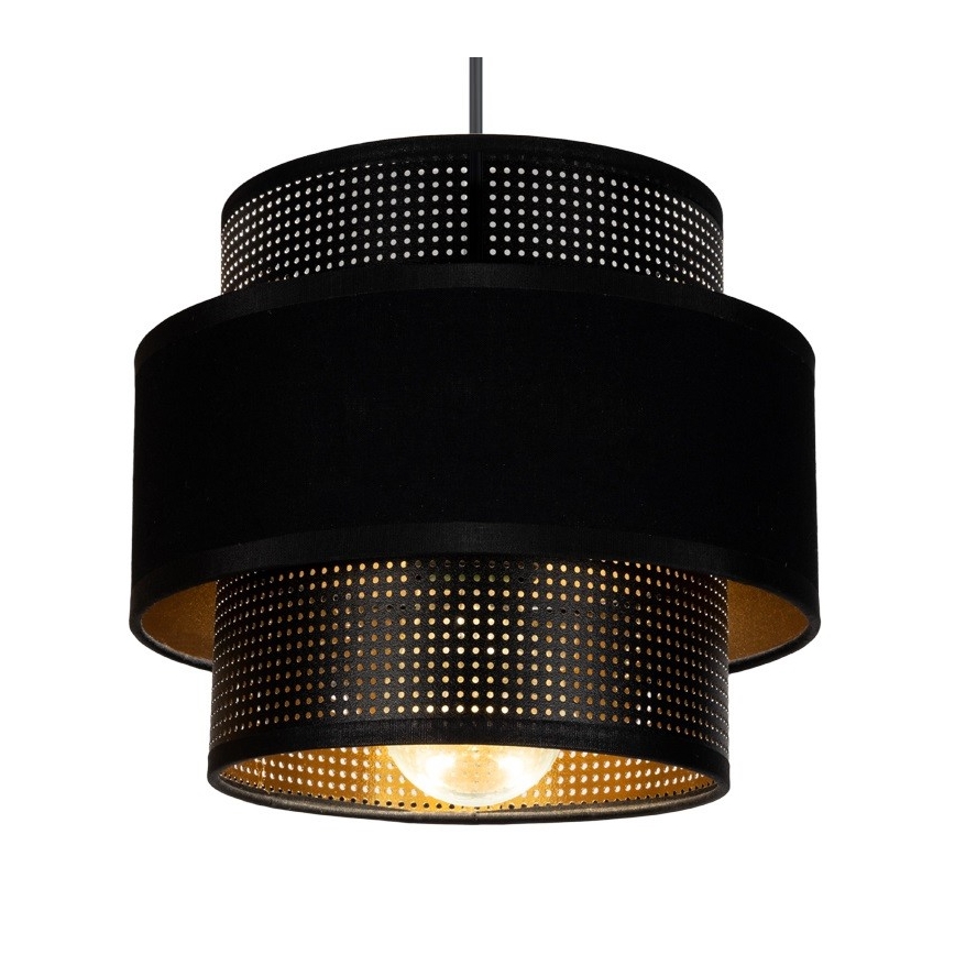 Csillár zsinóron NESS 2xE27/60W/230V pók fekete