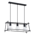 Csillár zsinóron NETI 3xE27/15W/230V fekete