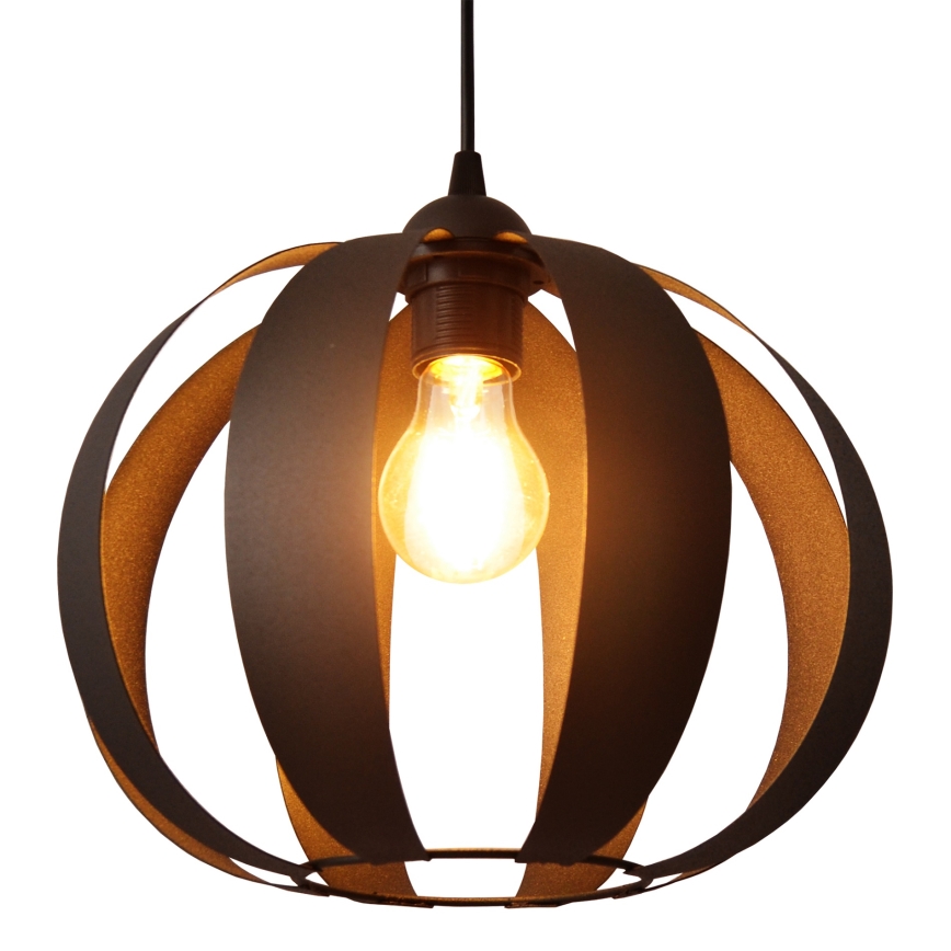 Csillár zsinóron NEWTON 1xE27/15W/230V fekete