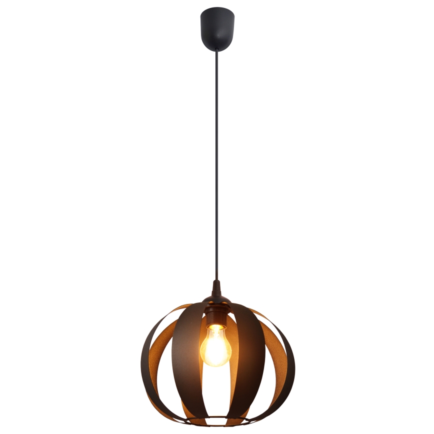 Csillár zsinóron NEWTON 1xE27/15W/230V fekete