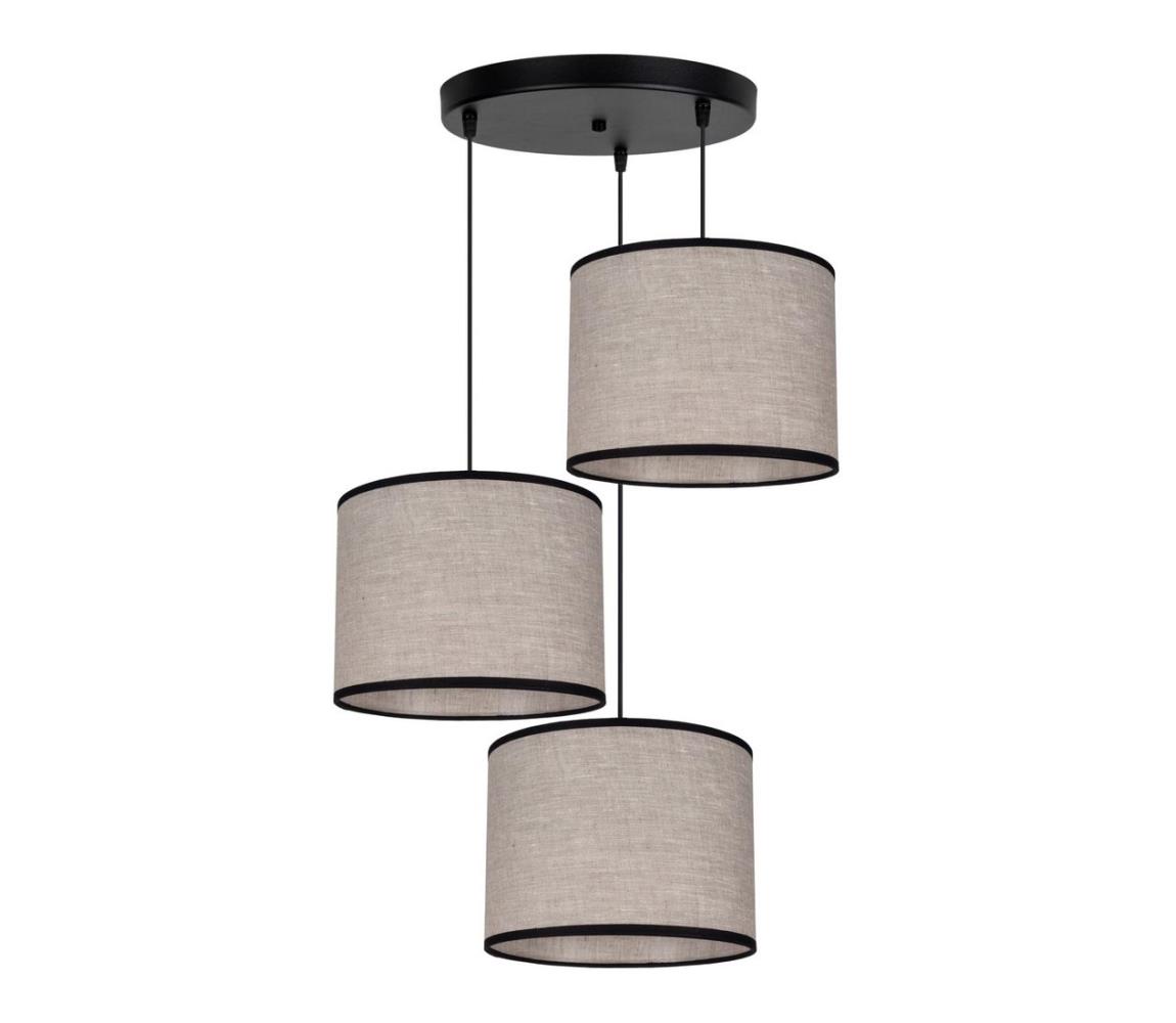 HEXE Csillár zsinóron NEXO 3xE27/60W/230V átm. 45 cm