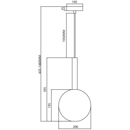 Csillár zsinóron NIKO 1xG9/9W/230V átm. 20 cm arany