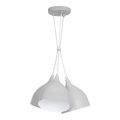 Csillár zsinóron NOAK 3xE27/15W/230V szürke